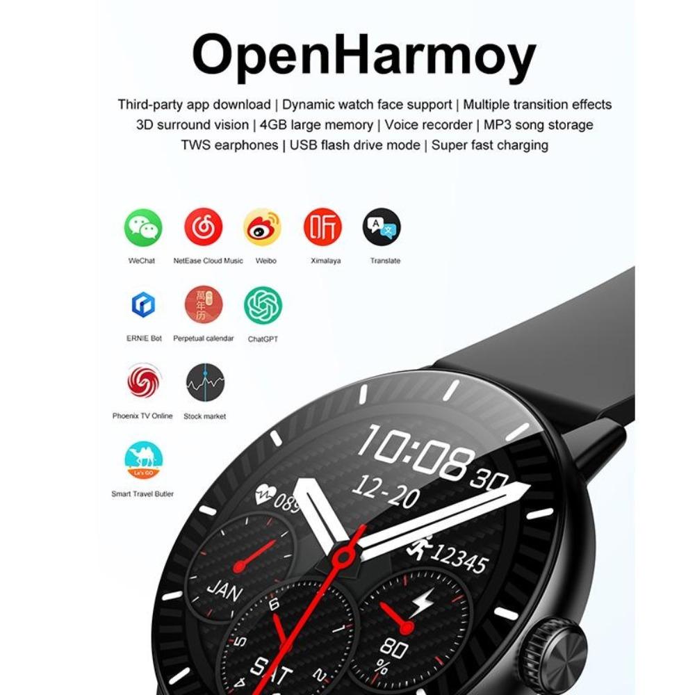 2026 New 4GB large Memory Man Woman Smartwatch 3D Surround Vision Built-in App AI Voice Assistant Music TWS Headphone Smartwatch