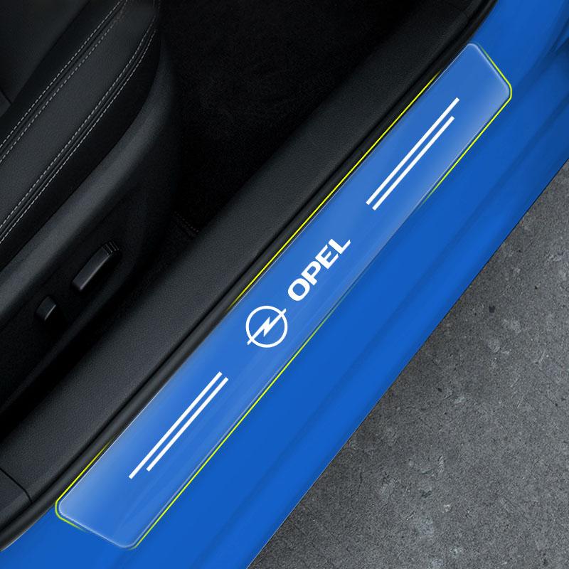 Autodrempelbeschermer Transparante Decoratieve Badge Sticker Voor Opel Astra j g Insignia Corsa d Vectra c Zafira a Auto Gadgets
