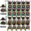 New Kids Toys Napoleonic Wars General Soldier Building Blocks Imperial Navy Mini Action Figures Toys For Kids Birthday Gifts