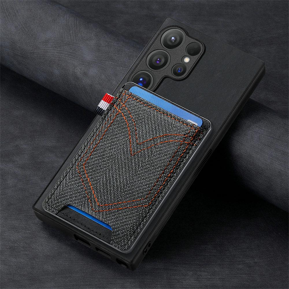 For Samsung Galaxy S26 Ultra Luxury Cover Magnetic Leather Back Panel Samsung S25 Plus S 25 Edge S25 FE Card Pocket Cover Etui