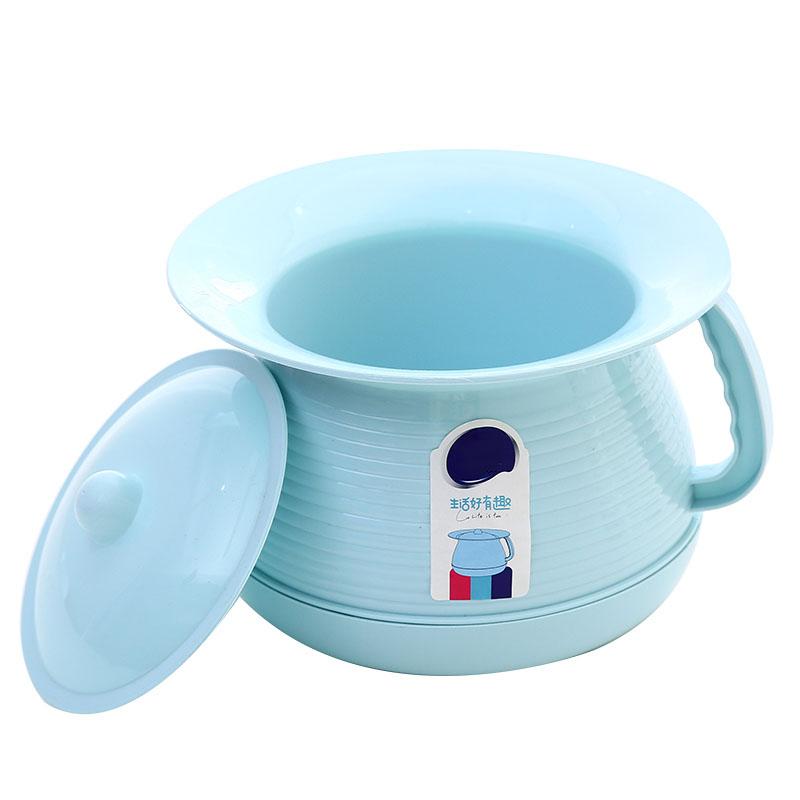 Plastic urinal thickened children s domestic bedpan urinal pot toilet seat urinal men and women with cover small adult urinal ur