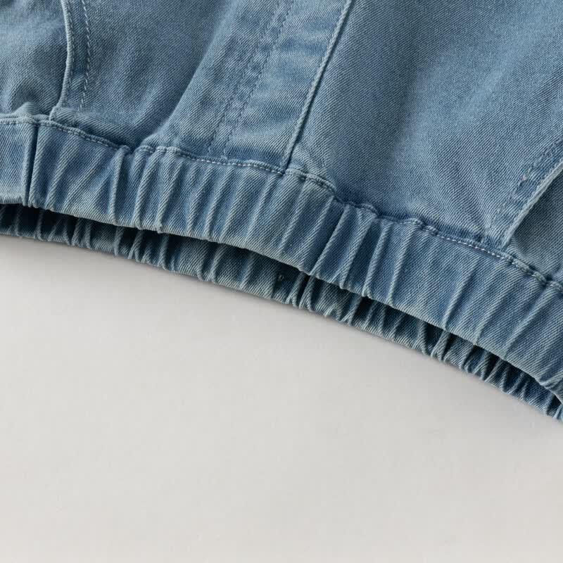 DAVE&BELLA Girls' Ruffle Trim Flare Denim Jeans