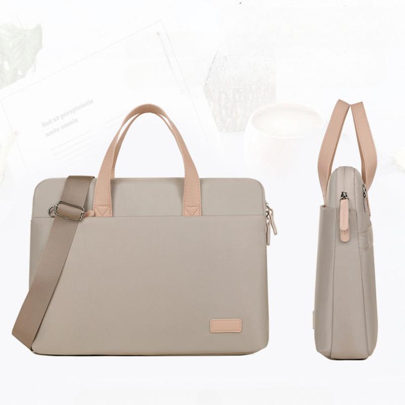 Color Women's Portable Cosmetic Bag File Bag Crossbody Laptop Bag Public Bag