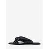 Michael Kors Elena Flat Slide Sandals 49s6elfs1l1 Black