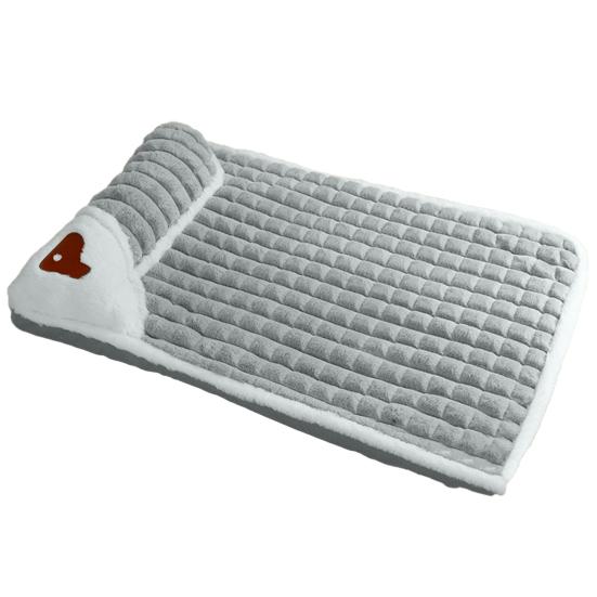 Hundeseng Komfortabel nakkepute Myk plysj Katt Hund Vinter Sleeping Bed Nest