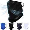 Summer Ice Silk Full Face Mask Balaclava Breathable Sun and UV Protection Motorcycle Scarf Neck Gaiter Outdoor Activities