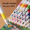Colores Set Acrylic Paint Art Marker Pen Rock Painting for Kids Graffiti Stone Ceramic Glass Wood DIY Crafts Art Supplies