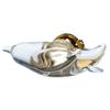 Tabarat Penguin Lapel Tuck Made In Brass Men's Brooch, Pin, Pin, Glass, Japan, (Penguin-Clear)