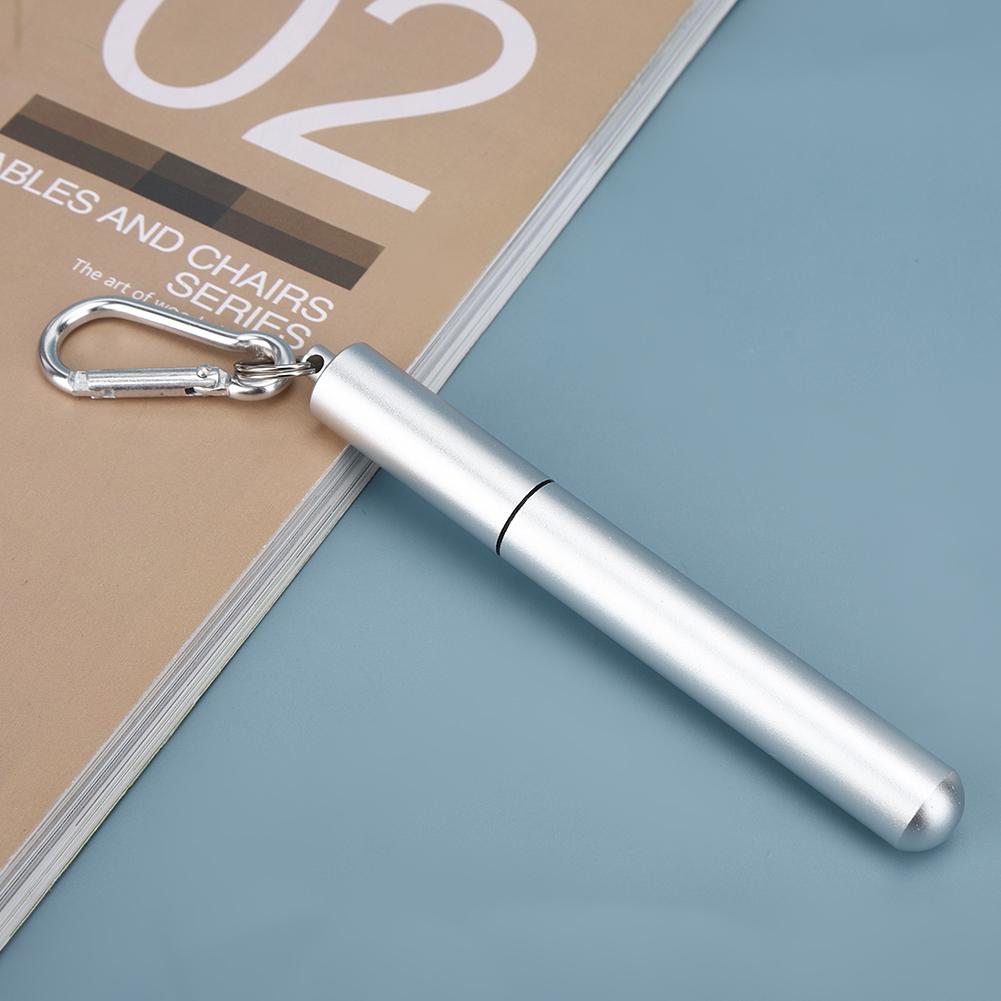 Reusable Stainless Steel Straight Straw Portable Retractable Drinking Straw Cleaning Brush Kit