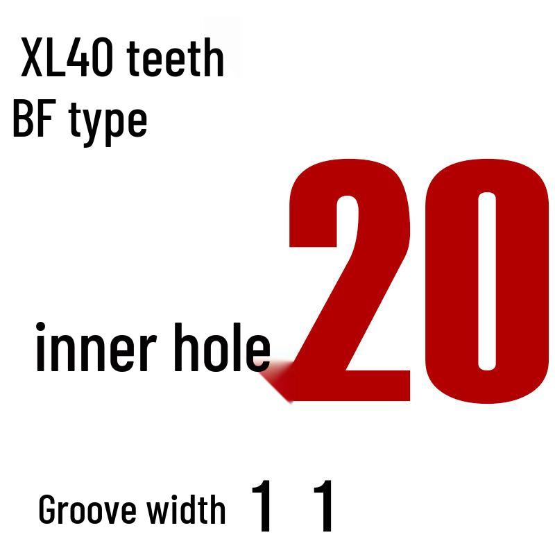 Aluminiumlegierung XL 40-Zahn Synchronriemenscheibe, Bohrungsgrößen: 6-20mm