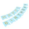 Birthday Party Balloon Paper Flower Ball Decorative Balloon Card Decoration AccessoryBlue Set