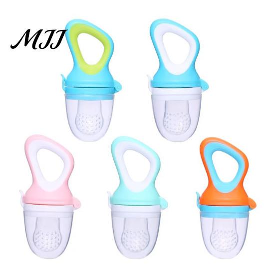 Baby Shower Gift Silicone Fruit Feeder Pacifier, Self Feeding And Teething Food Grade Teether Relief Toy, Easy to Hold Seamless Odorless Toddler