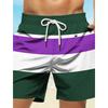 Fashion Men's Striped Printed Shorts Casual Comfort Beach Pants Daily Breathable Shorts Men’s