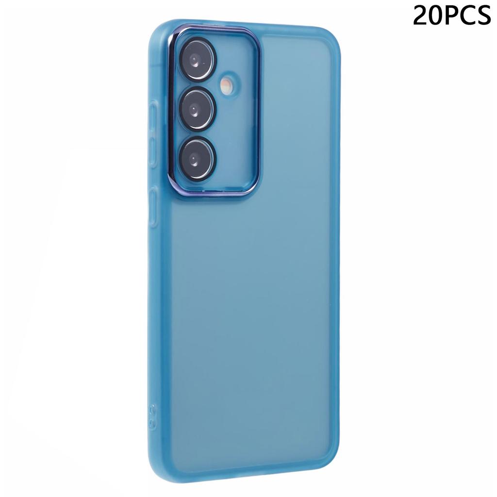 Bulk Purchasing 20Pcs For Samsung Galaxy A55 5G Case Electroplated Camera Frame TPU Phone Cover Precise Cutouts