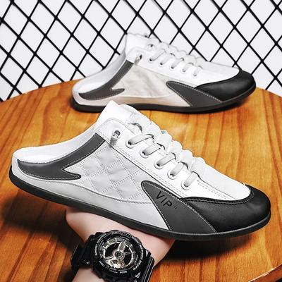Summer  Half Slippers for Men Trendy Men's Flat Bottom Casual Shoes Soft Sole Support Shoes Men's Sneakers Zapatos De Hombre