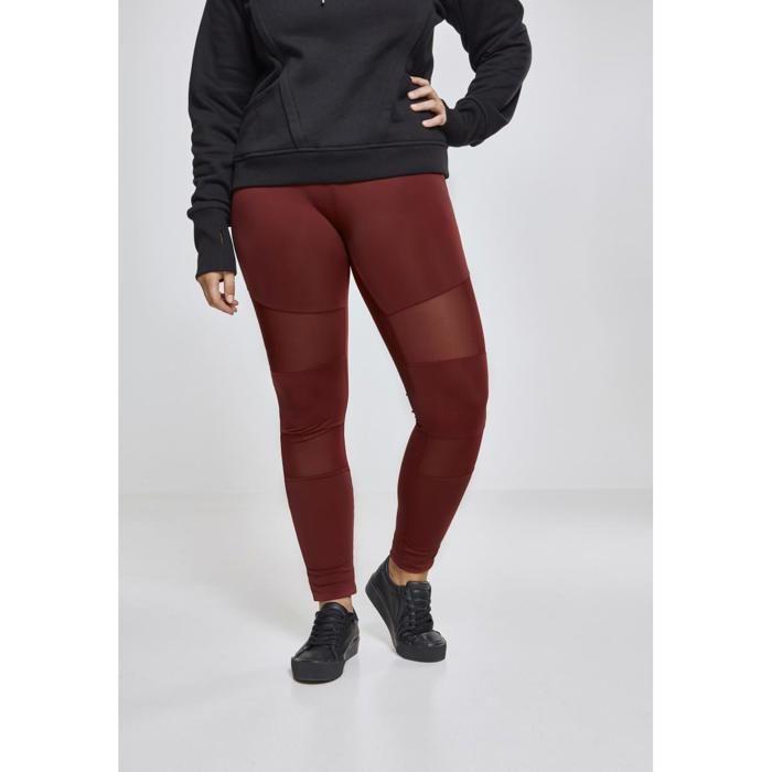 Legging femme grandes tailles - Urban Classic - Mesh - Élastique - Couleur rouge - Coupe loose