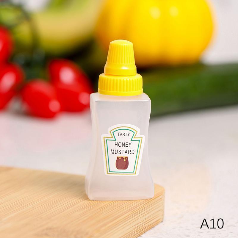 1/2/4Pcs Mini Sauce Bottle Portable Salad Ketchup Honey Jars Bento Squeeze Bottle Seasoning Organizer Lunch Box Accessories