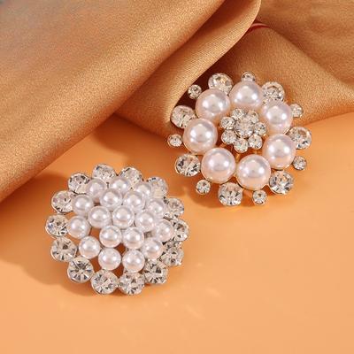 Diamantbesetzte Perlenknöpfe Damenbekleidung Oberteile Jacken Knöpfe Accessoires Pelzmäntel Nerz mit Diamanten High-End-Knöpfe Klein