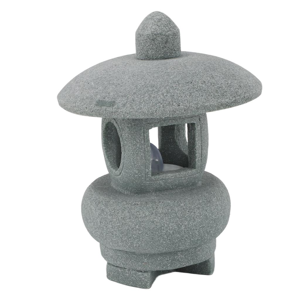 Pagoda Lantern Statue Sandstone Chinese Building Ornament Miniature Pagoda Model for Fish   Landscape