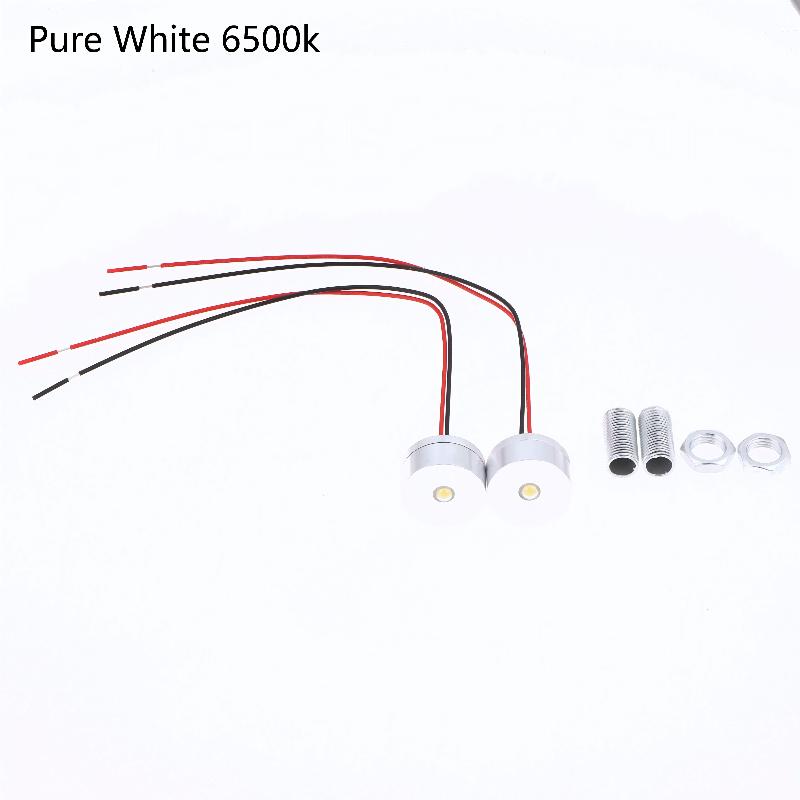 2 Stück 12V LED-Birne Lampe Mini Einbau-Downlight 3000/6500K Warmweiß/Reines Weiß Für Schrank Auto Wohnmobil Schrank Aufputz-Strahler