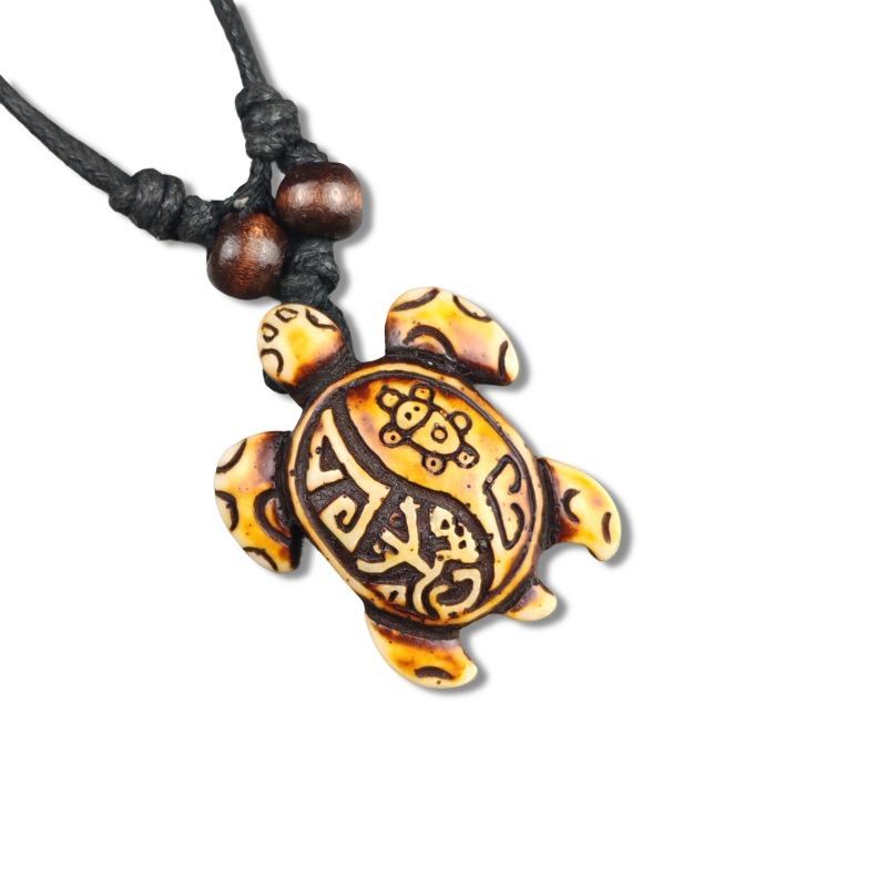 Vintage Animal Necklace, Springy Turtle Resin Jewelry Pendant, Sweater Chain Couple Accessories