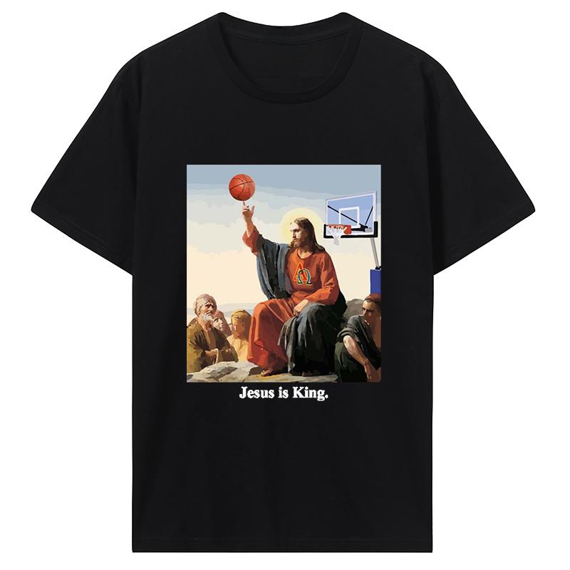 Funny Finger Turn Basketball T Shirt Christian Women Unisex Religious Easter Print Cotton Tshirt Ropa Mujer Classic Tees Tops
