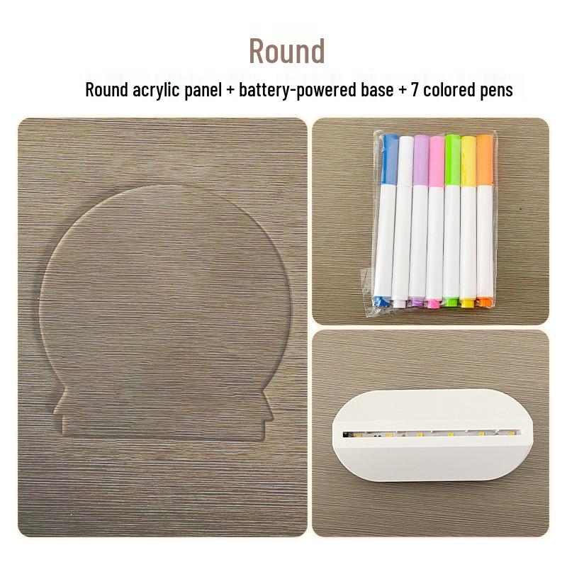 Erasable LED Drawing Board for Kids – Portable Desktop Doodle and Message Board