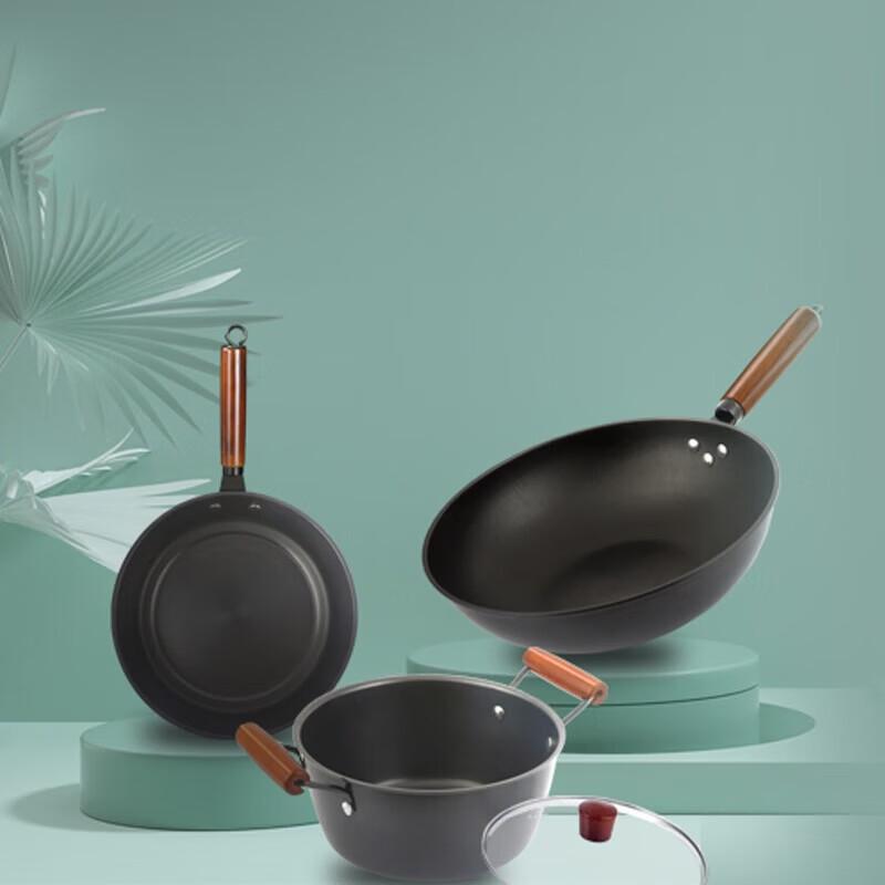 Smiou Heidelberg Pure Iron 3-Piece Cookware Set