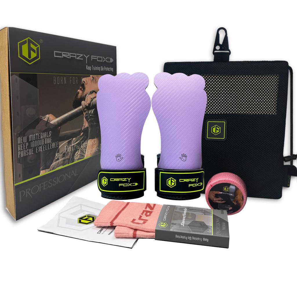 Crazyfox Rana Ginnastica Fitness Esercizio Antiscivolo Impugnature per le Mani, Protezioni per il Palmo, Calleras Materiale Velites di Grado Superiore