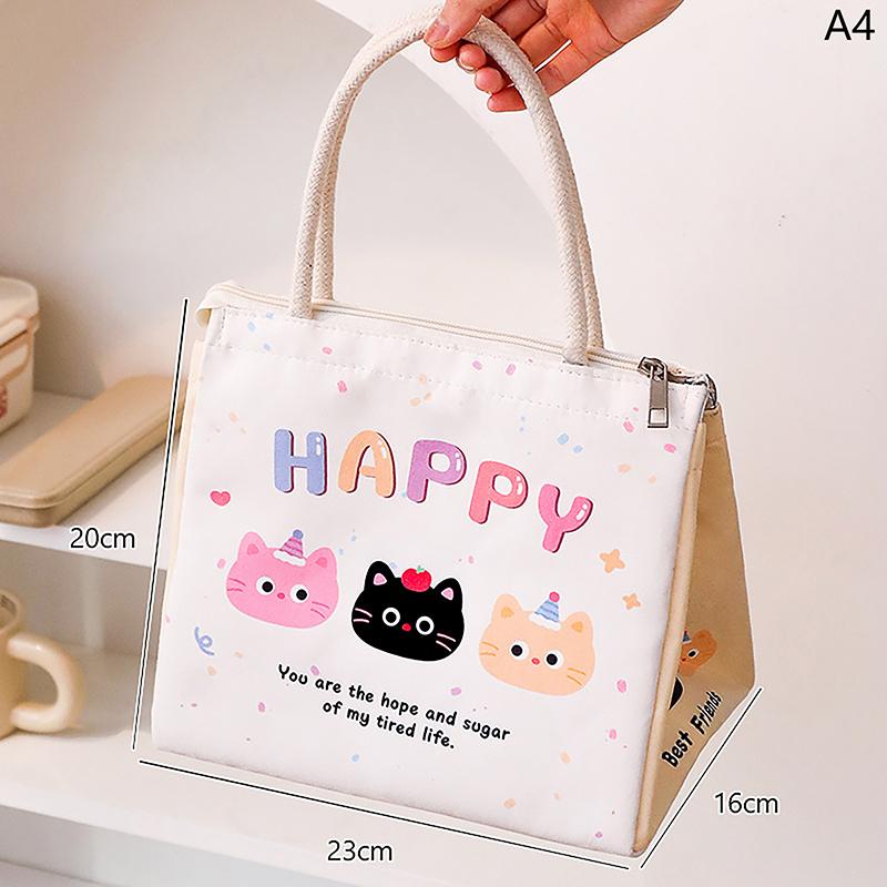 Lunch Bag For Picnic Portable Large Capacity Lunch Bag Collapsible Thermal Breakfast Organizer Portable Insulated Storage Bag