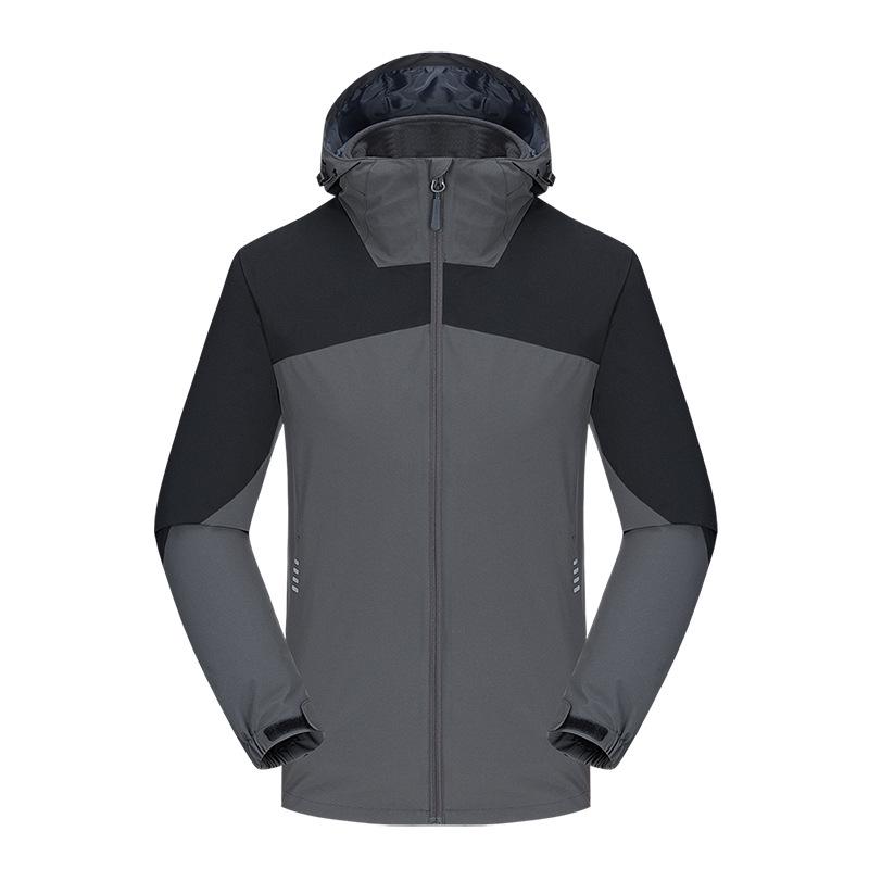 Unisex Windproof Ski Jacket: Fleece Lined, Thickened, Three-in-One for Outdoor and Mountaineering.