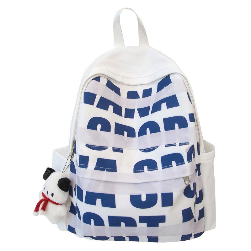 

Versatile Schoolbag, High Appearance Level for Campus, Fresh, Sweet, Fashionable and Lightweight Backpack for Junior High School Students With pendant