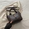 Womens Pu Water Bucket Bag With Lock Closure For Daily Use