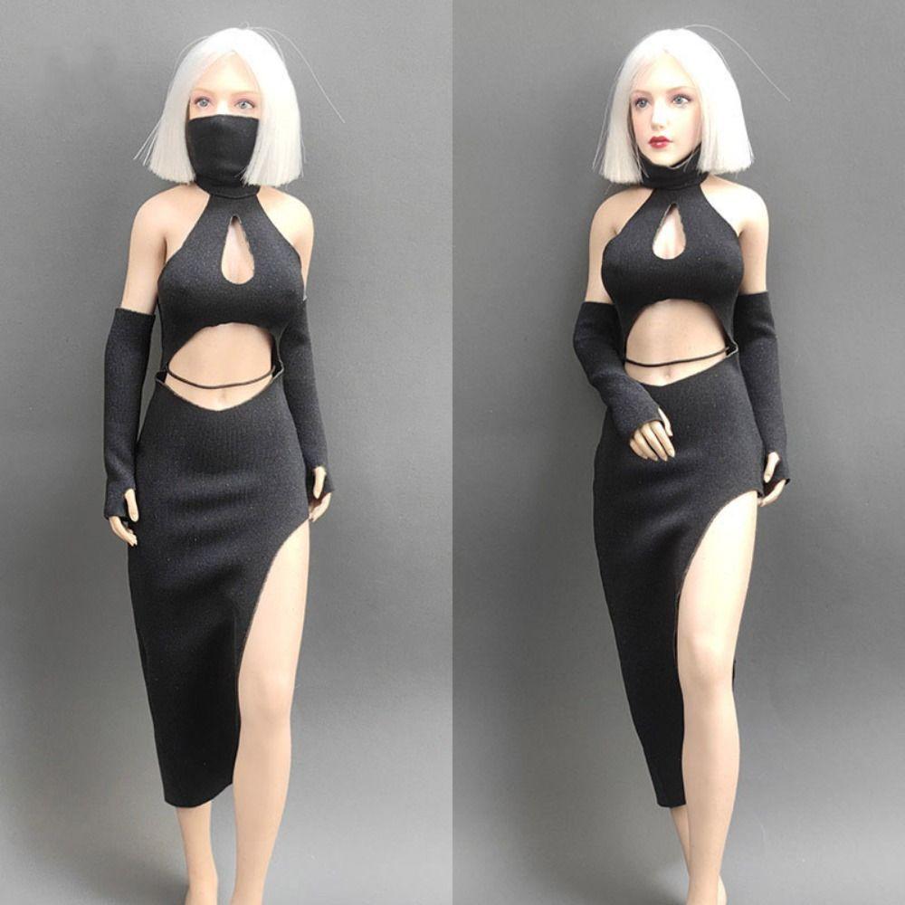 

Casual Wears Fashion Cheongsam Dresses Black Doll Princess Skirt 30cm Doll/1/6 BJD Dolls