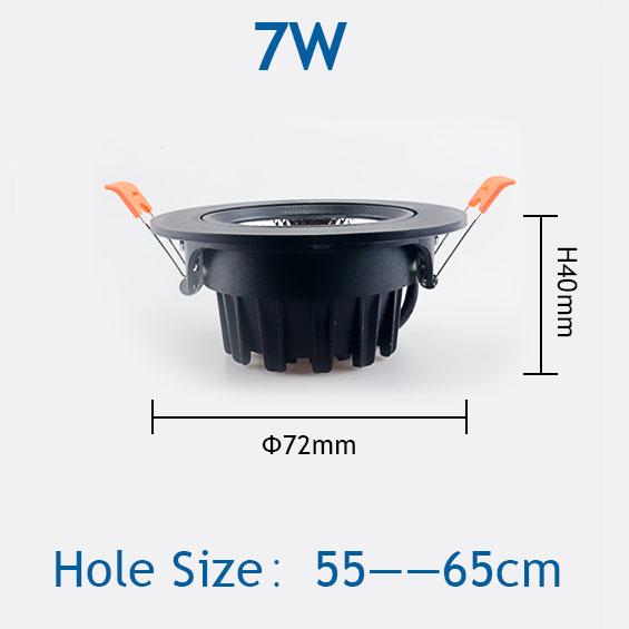 5W 7W 9W 12W 15W 18W Led Downlight Indoor COB Led Ceiling Lamp Bulb Spotlight Cob Showcase Spotlight