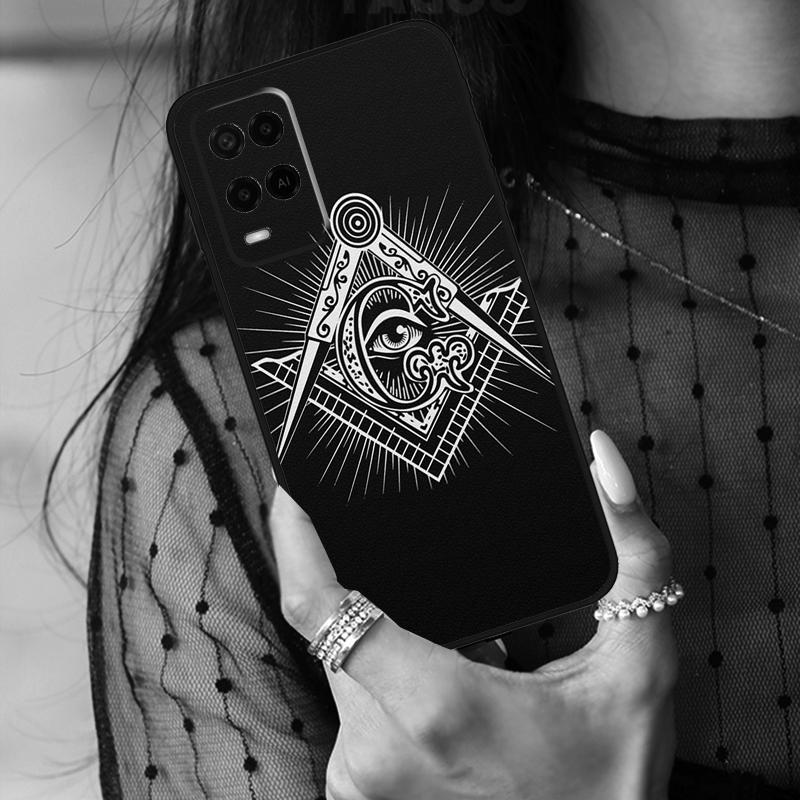 Freemasonry Logo Symbol Case For Oppo A80 A60 A40 A17 A57 A77 A74 A54 A94 A78 A98 A18 A38 A58 A96 A76 A16 A15 A5 Pro