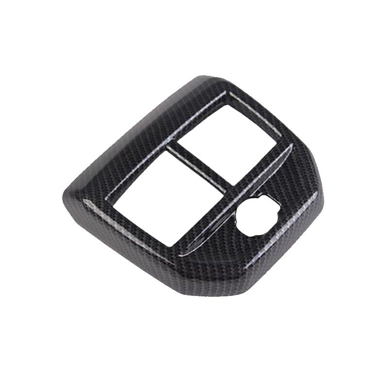 For Peugeot 3008 5008 GT Hybrid 2016-   ABS Car Rear Armrest Box Air Vent Outlet Trim Cover Decoration Accessories