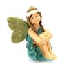 Mini Fairies Figurines Cute Clear Pattern Resin Miniature Fairy Sculpture for Fairy Garden