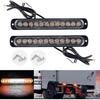 Anki HappiGo ANKIA 2PCS LED Side Marker Strobe Warning Lights Grille Lamp Flashing Beacon Blinker Emergency Hazard for Tow Car Truck Trailer Pickup