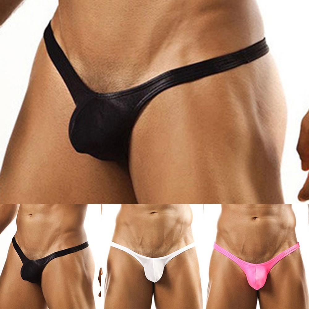 Sexy- Mens Stretch Hot G String Pouch Soft-Bikini Thongs Bulge Underwear Briefs.