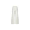 Nike Sportswear Phoenix Fleece Logo FW24 Brand Pattern Drawstring Mid-Rise Straight Leg Casual Pants Women Bottoms Off-White FV7685-104