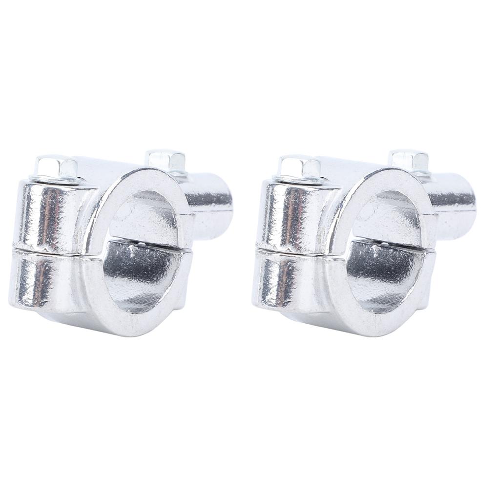 2PCS 25mm Motorcycle Handlebar Mirror Mount Holder Clamp Bracket Adapter Universal for Motorbike