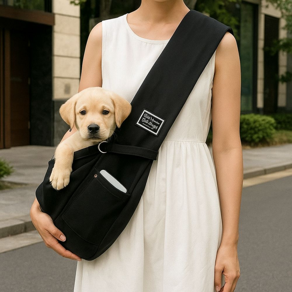 Large Capacity Pet Crossbody Shoulder Bag Polyester Puppy Shoulder Bags  Hands Free Carry