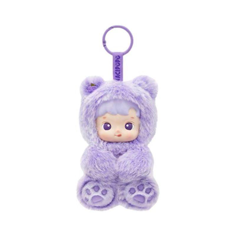 Teddy Bear Gummy Backpack Pendant, Vinyl Plush Toy, Cute Doll