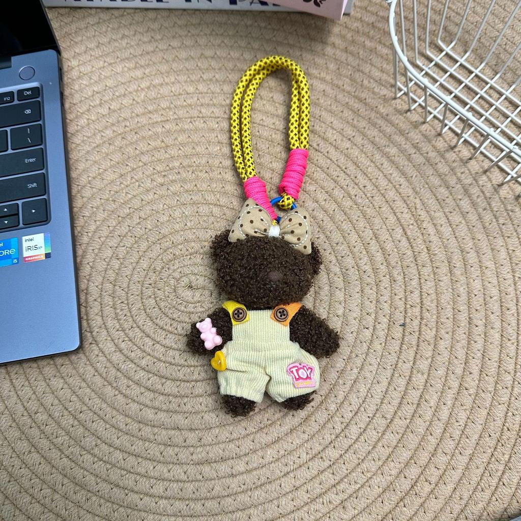 Breloc și curea de telefon colorate cu ursuleț de pluș Dongdaemun