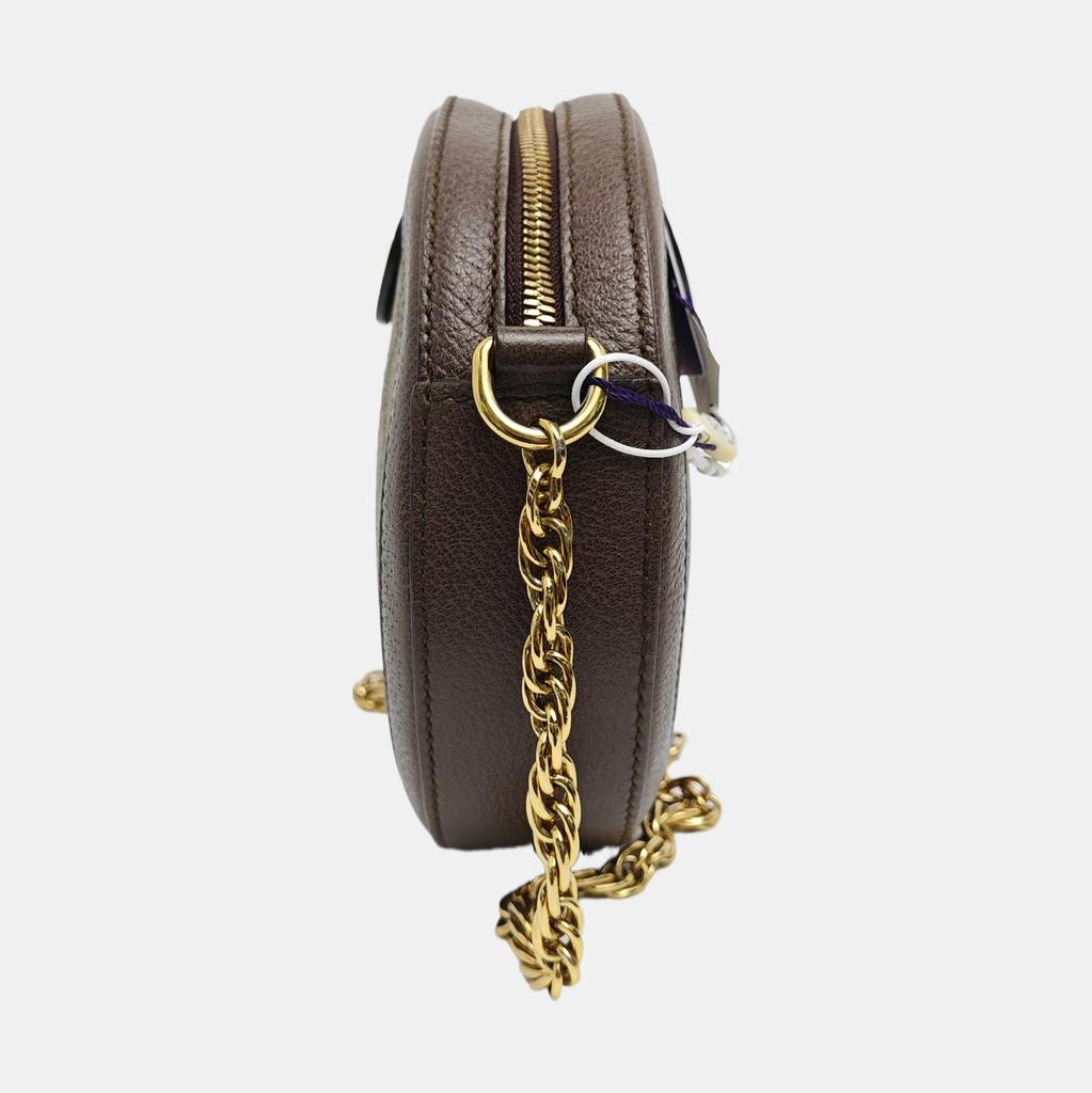 [Pre-Owned] Gucci Ophidia GG Mini Round Bag 'Beige' - Very Good #RC35TA