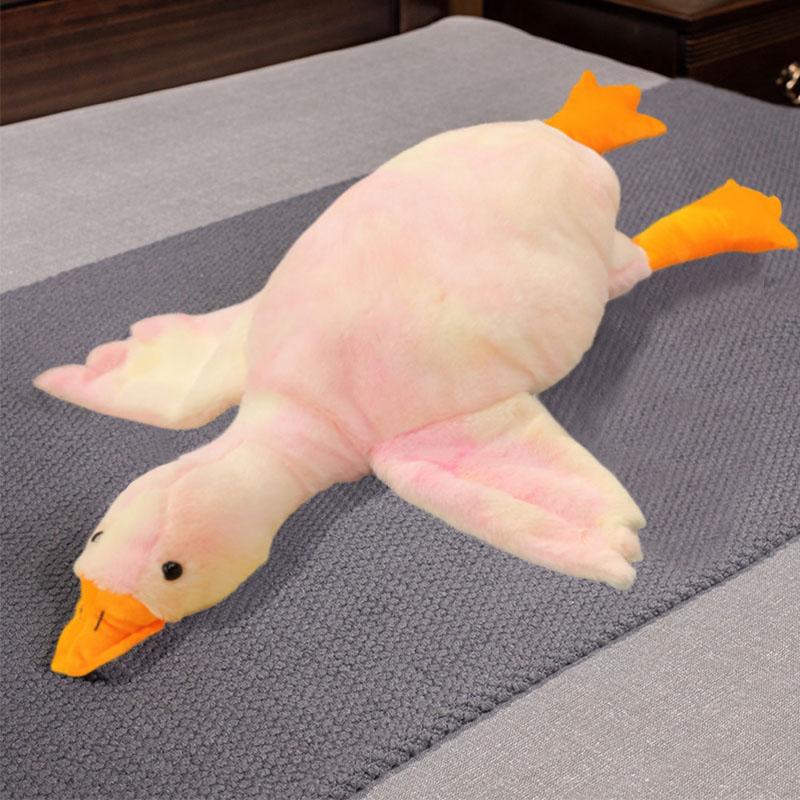 50-190Cm Giant Size Fluffy Goose Plush Sleep Pillow Cute Animal Stuffed Swan Duck Plushies Dolls Kids Birthday Gift Filling Toys