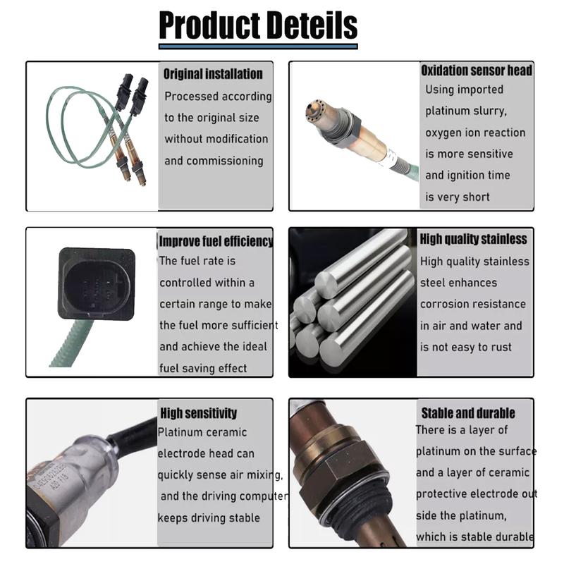 2pcs Upstream Oxygen O2 Sensor 0035427018 For Mercedes-Benz C300 C350 G50 2010 2011 2010 2013