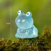 Mini Frog Ornament Natural And Realistic Bright Color Easy To Clean Easy Clean Unique Design Miniature Sculpture Resin Mini Frog
