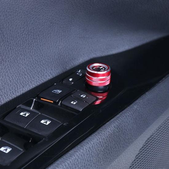 Rote Aluminium-Spiegelverstellknopf-Abdeckung für Corolla Cross